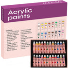 Acrylmaling Sæt med 24 Farver – 12 ml Hver til Kreative Projekter