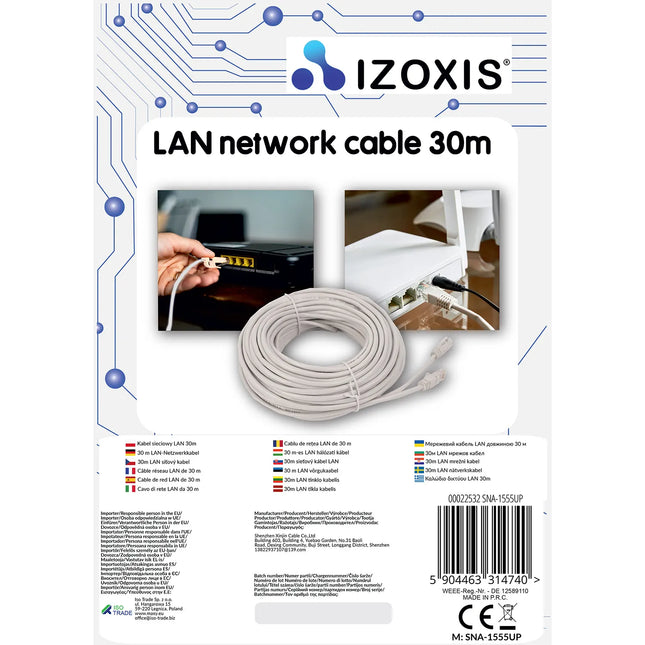 LAN Kabel 30 m – Hurtig og Sikker Internetforbindelse