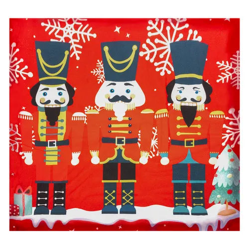 Julepude Betræk 45x45 cm – Nutcracker Motiv til Hyggelig Indretning