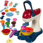 Store Stemplingsmaskine med Mixer og 5 Farver Plastelægn – Kreativ Leg for Børn