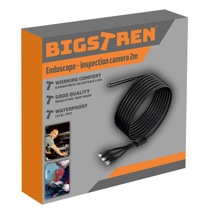 Endoskopkamera til Android Full HD, 2 m kabel