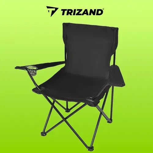 Folding Fishing Chair med Justerbare Armlæn og Transporttaske