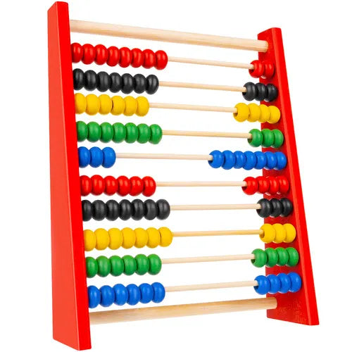 Træ Abacus til Læring – Farverig og Praktisk for Børn