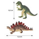 Dinosaur Figurines Sæt - 12 Farverige Dinosaurer til Leg og Læring