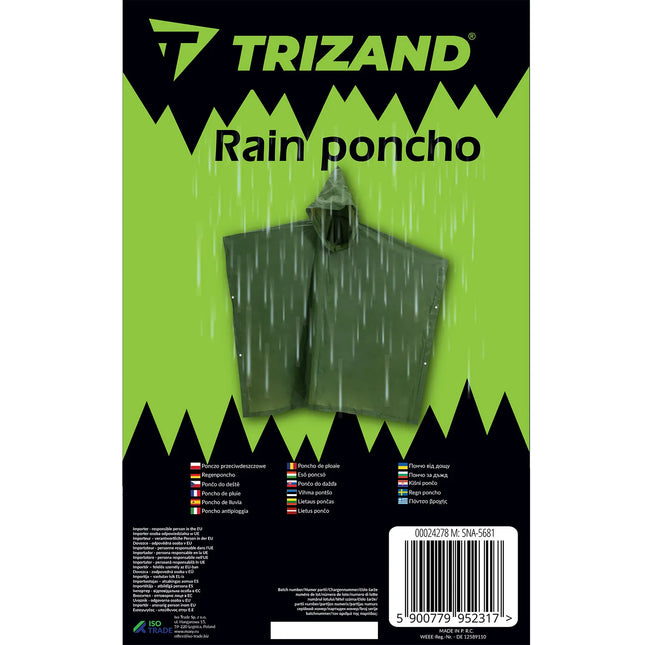 Green Rain Poncho – Praktisk og Holdbar Regnponcho til Alle