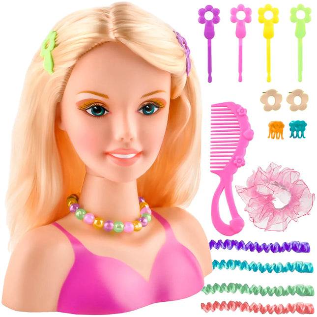 Hair Styling Head med Tilbehør – Kreativ Leg for Børn