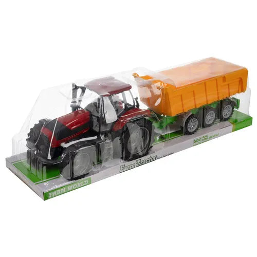 Stor Traktor med Trailer – Interaktiv Leg for Børn