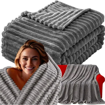 Blødt Mikrofiber Tæppe 160x200 cm – Komfort og Varme til Kolde Dage