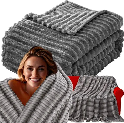 Blødt Mikrofiber Tæppe 160x200 cm – Komfort og Varme til Kolde Dage