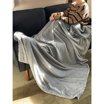 Blødt Mikrofiber Tæppe 160x200 cm – Komfort og Varme til Kolde Dage