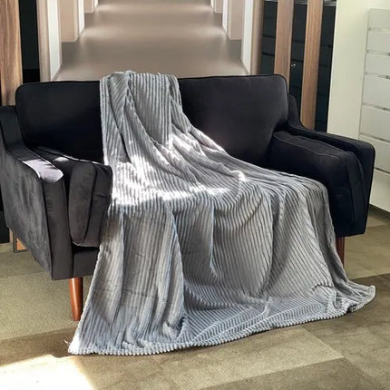Blødt Mikrofiber Tæppe 160x200 cm – Komfort og Varme til Kolde Dage
