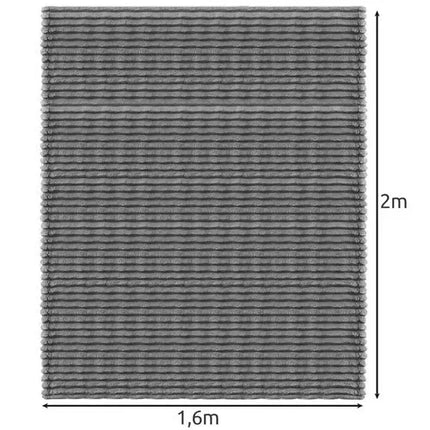 Blødt Mikrofiber Tæppe 160x200 cm – Komfort og Varme til Kolde Dage