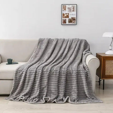 Blødt Mikrofiber Tæppe 160x200 cm – Komfort og Varme til Kolde Dage