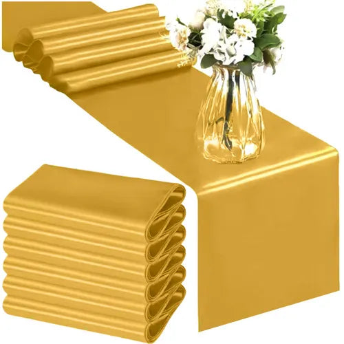 Guld Juleløber 900x36 cm – Elegant Satin Dekoration til Dit Bord