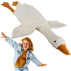 Plush gåse-maskot 130 cm – blød og sikker krammeven