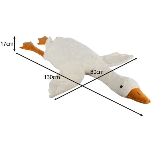 Plush gåse-maskot 130 cm – blød og sikker krammeven