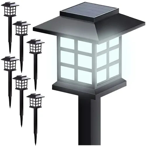 Solar Havebelysning - 6 Stk. LED Lamper med Automatisk Sensor