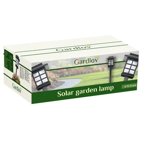 Solar Havebelysning - 6 Stk. LED Lamper med Automatisk Sensor