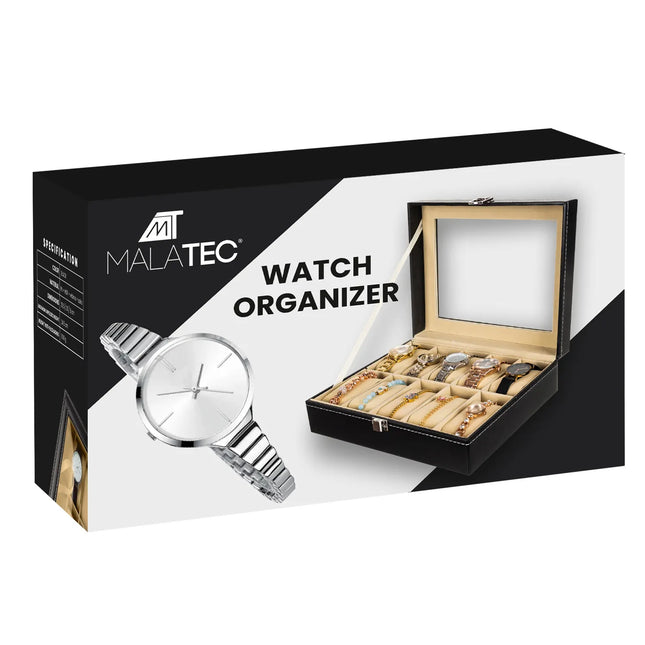 Elegant Organizer til 10 Ur eller Smykker – Beskyt og Opbevar Stilfuldt