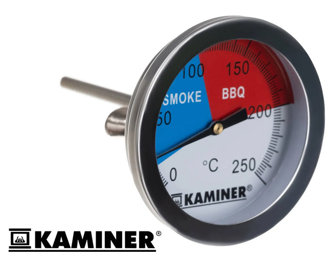 Grill- og Røgetermometer i Rustfrit Stål – Præcis Temperaturkontrol