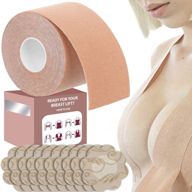 Brystløftende Tape – Perfekt til Kjoler og Bluser