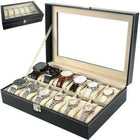Organizer Box til 12 Ure, Armbånd eller Smykker – Elegant og Praktisk