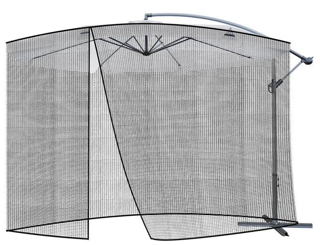 Myggenet til parasol 300 cm med vægtsnor