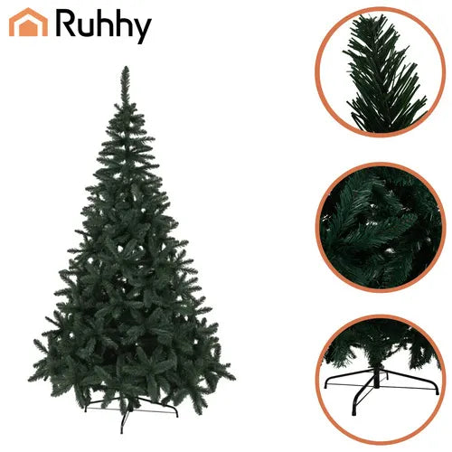 Juletræ, 2,1 m, med tykke nåle, Ruhhy