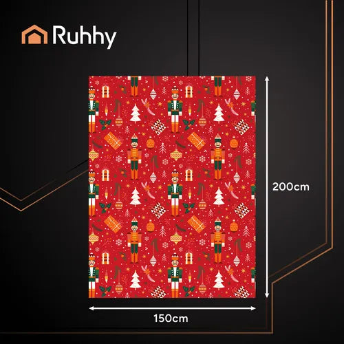 Juleflaneltæppe 1,5 x 2 m Ruhhy
