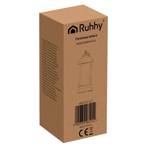 Ruhhy 26755 sølvfarvet LED-julelygte