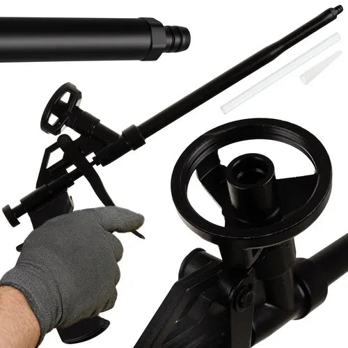 Montagepistol til skum med justerbar dispenser og ergonomisk design