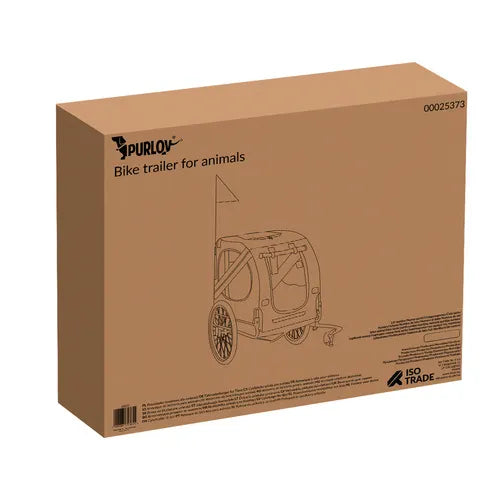 Cykeltrailer til hund 75x52x65 cm til hunde op til 40 kg
