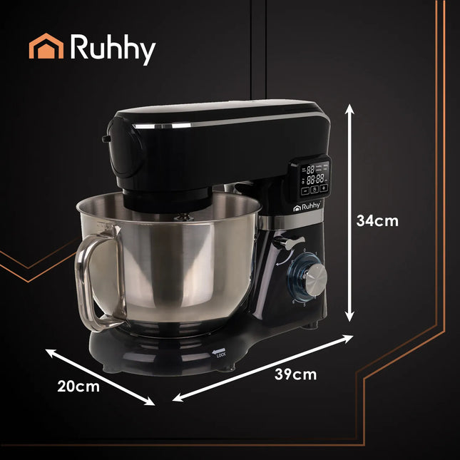Køkkenmaskine 2000 W med opvarmet skål og 1,5 L blender