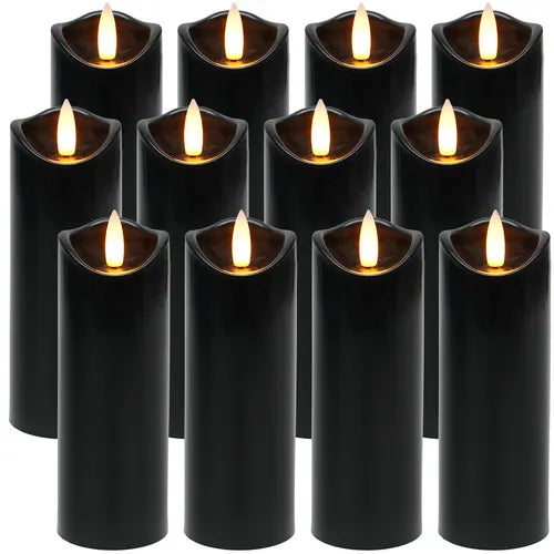 LED-stearinlys, 12 stk., 15 cm, Ruhhy