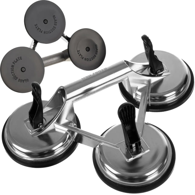 Aluminium Sugekop med 3 Gummifødder – 150 kg Belastning