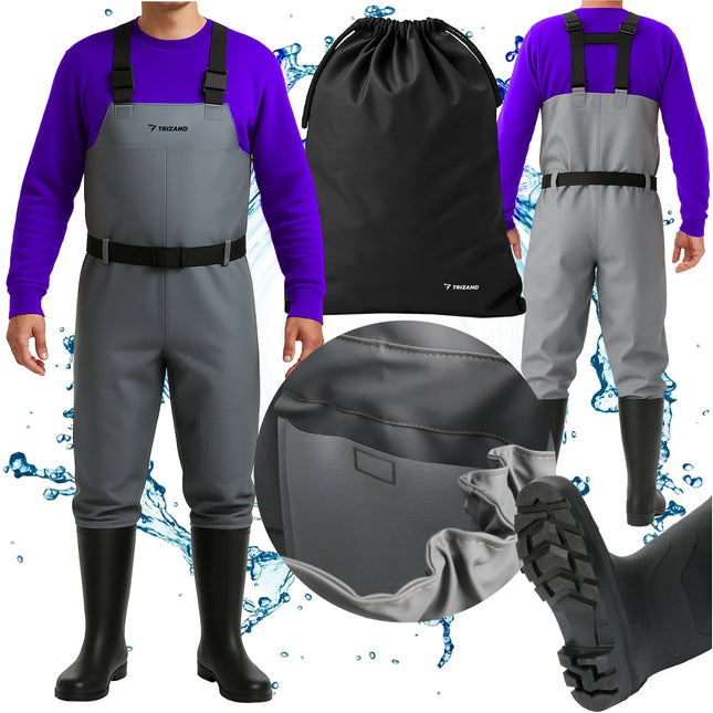 Waders i PVC vandtætte – størrelse 45
