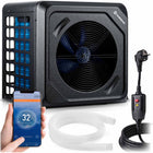 Varmepumpe til pool 5 kW med Bluetooth-styring og LCD-display – COP 5,17, 48 dB