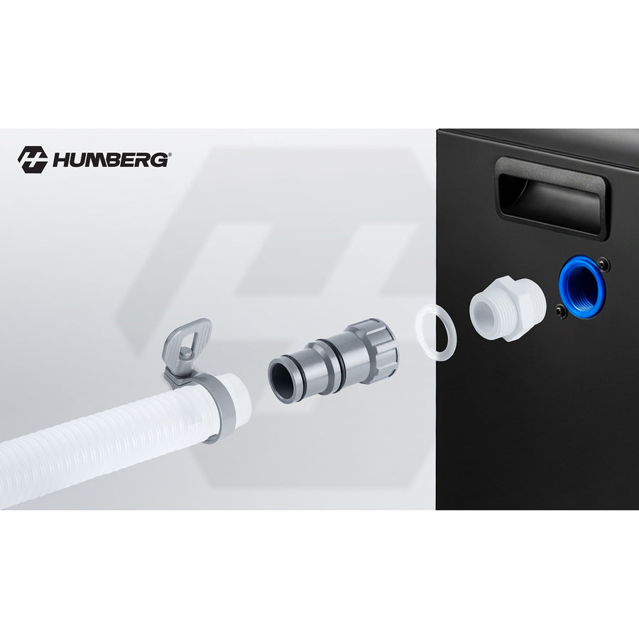 Varmepumpe til pool 3 kW med Bluetooth-styring og LCD-display – COP 5,17, 45 dB