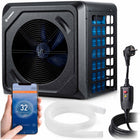 Varmepumpe til pool 3 kW med Bluetooth-styring og LCD-display – COP 5,17, 45 dB