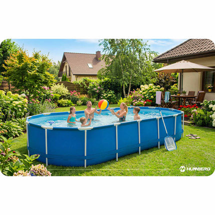 Varmepumpe til pool 3 kW med Bluetooth-styring og LCD-display – COP 5,17, 45 dB