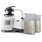 Sandfilterpumpe 10500 l/t med 50 kg sand til havepool - Effektiv vandrensning uden klor