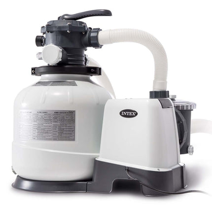 Sandfilterpumpe 10500 l/t med 50 kg sand til havepool - Effektiv vandrensning uden klor