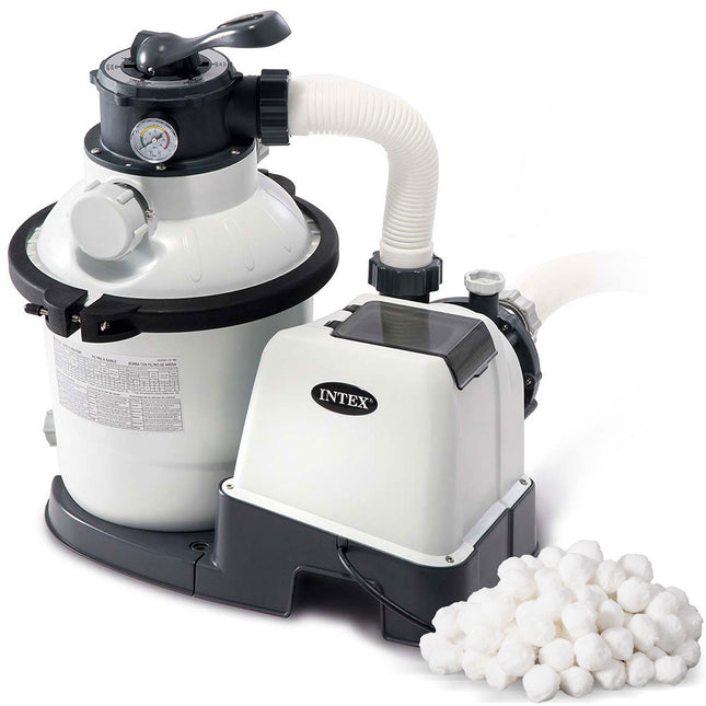 Sandfilterpumpe 5700 l/t med 500 g filterpatron til havepool - Effektiv og miljøvenlig vandrensning