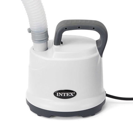 Vandpumpe til effektiv vandafledning fra pool - 3595 l/t kapacitet med adapter til haveslange