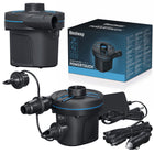 Elektrisk pumpe 220V/12V til oppustelige produkter med 3 dyser - ideel til hjemmebrug og camping