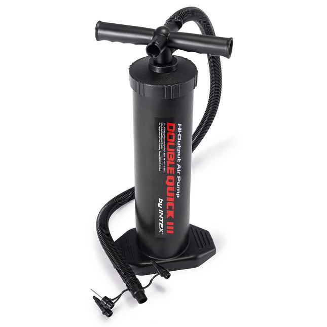 Stempelpumpe 48 cm til oppustelige produkter med 3 dyser og fleksibel slange