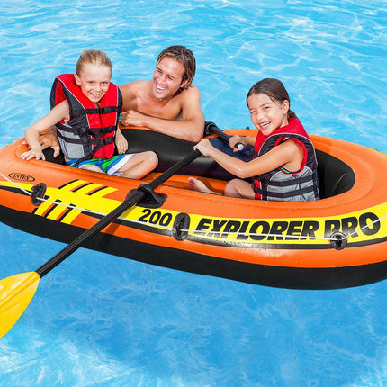 Gummibåd Explorer PRO 200, 196 x 102 x 33 cm, til 2 personer – Intex