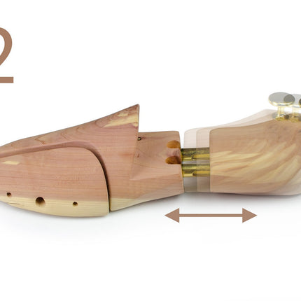 Skotræer i cedertræ til størrelse 44-45 - Effektiv fugtabsorption og antibakterielle egenskaber