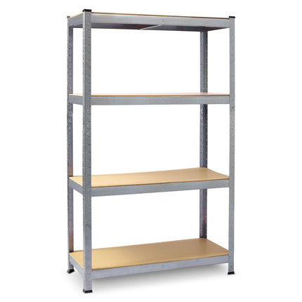 Hylde i metal 150 x 75 x 30 cm - Stabil opbevaringsreol til garage, arkiv og værktøjsrum