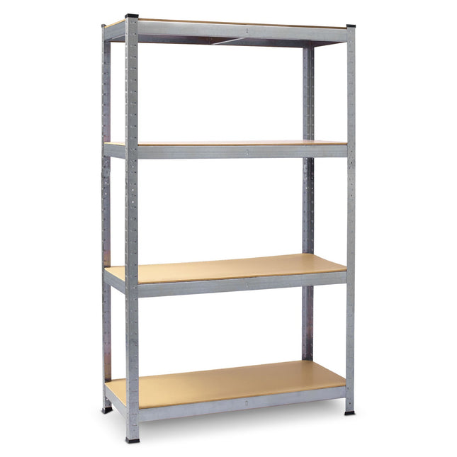 Hylde i metal 150 x 75 x 30 cm - Stabil opbevaringsreol til garage, arkiv og værktøjsrum